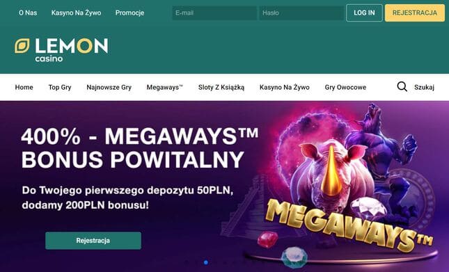 Lemon casino bonus powitalny