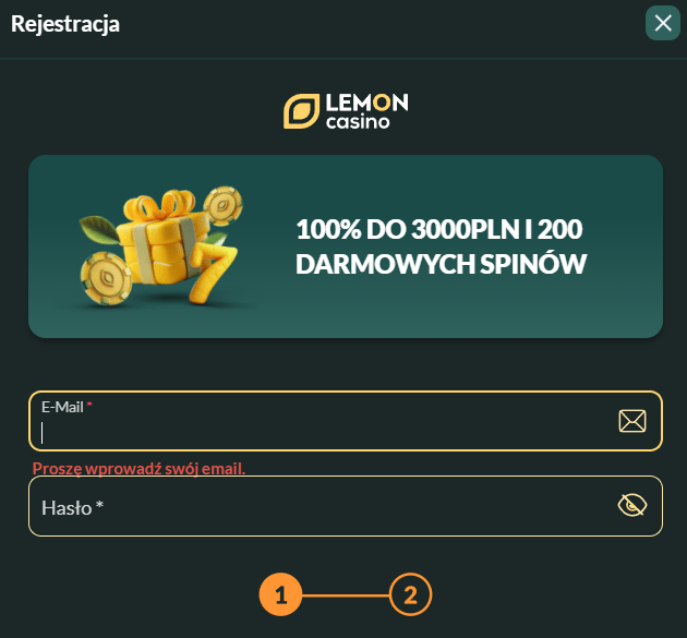 lemon casino registration