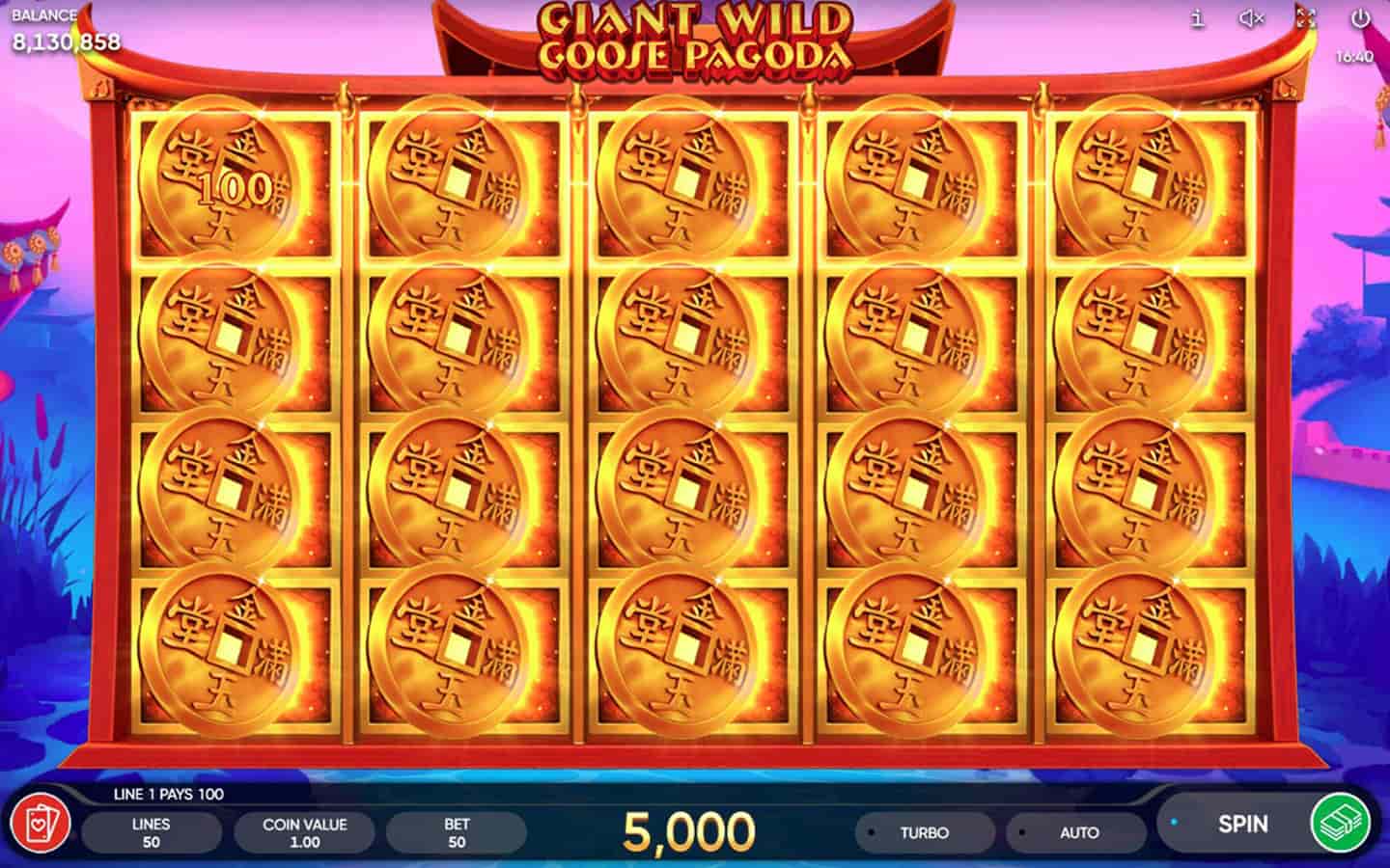 Giant Wild Goose Pagoda kasyno slot