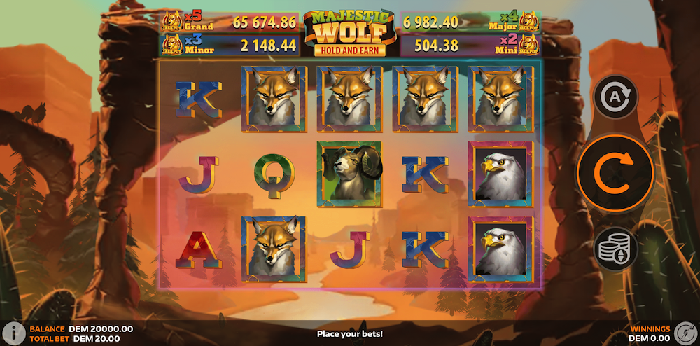 Majestic Wolf slot