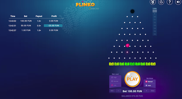 Plinko slot