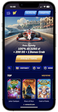 Wonaco Casino mobilna wersja