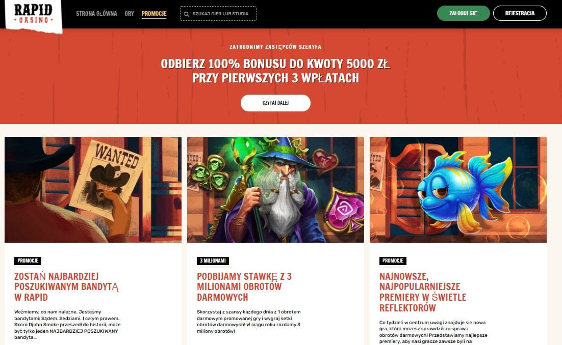 Rapid Casino Promocja