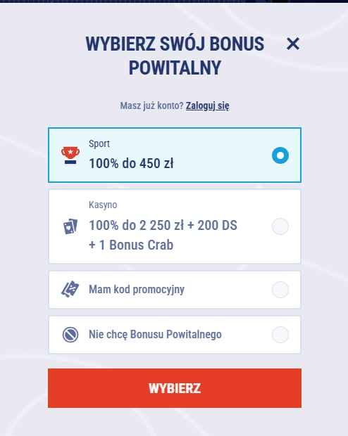 tikitaka bonus powitalny