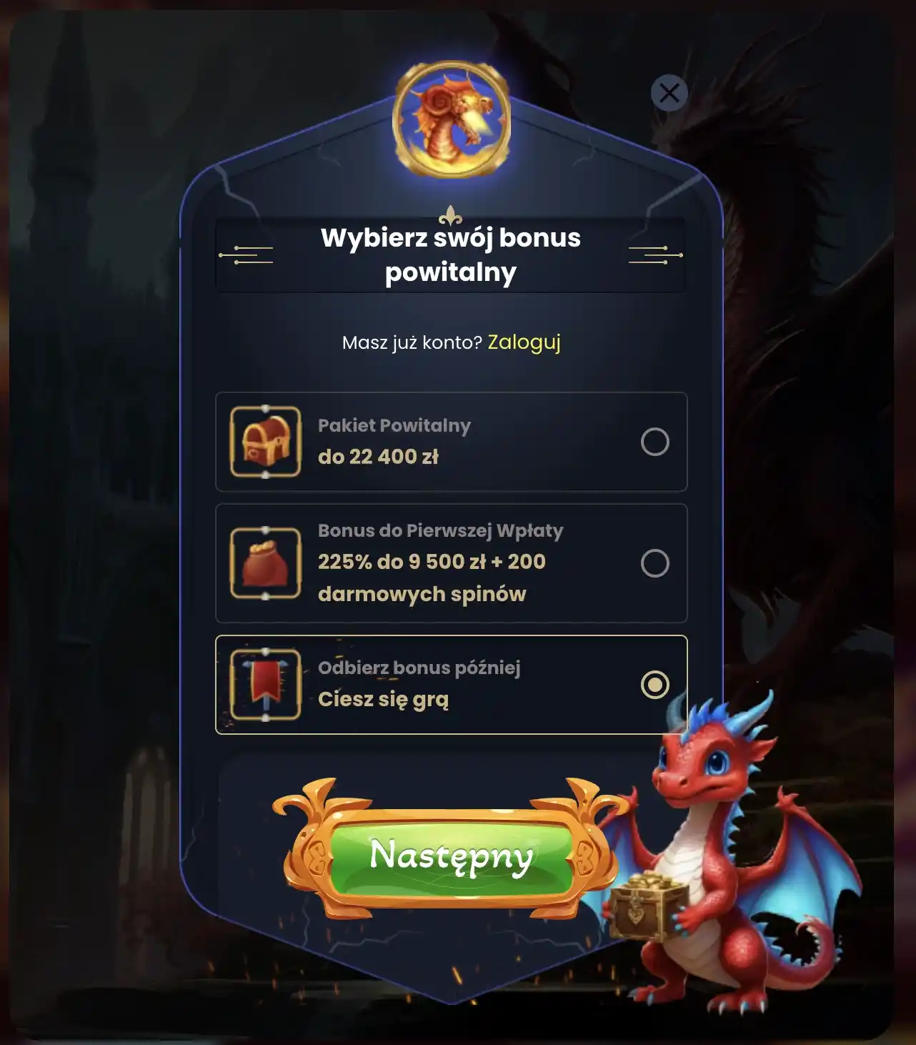 dragonslots rejestracja