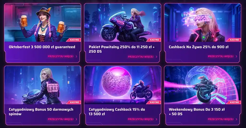 roby casino bonusy