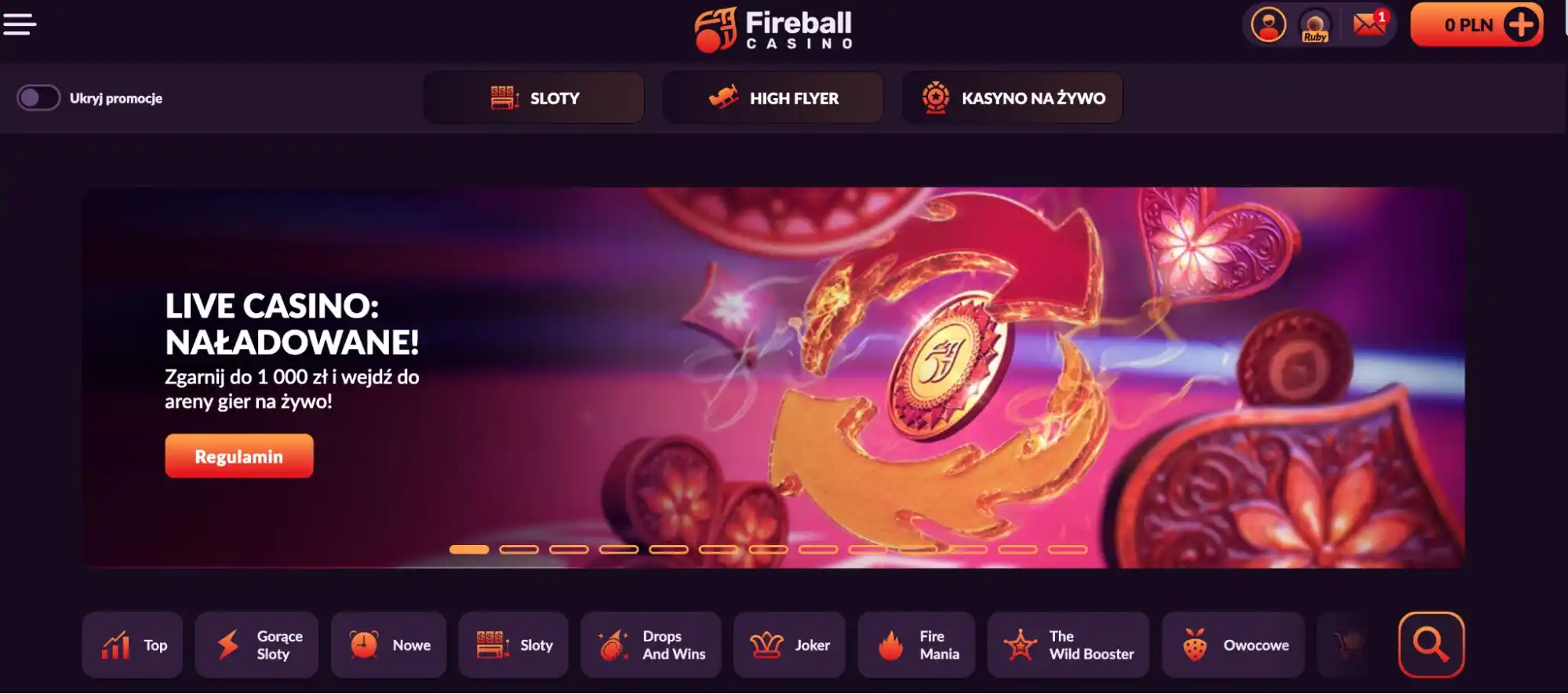 fireball strona glowna