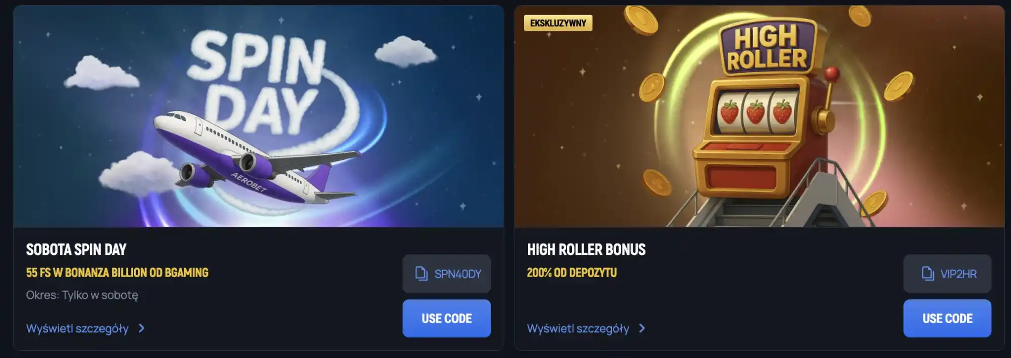 aerobet bonus highroller