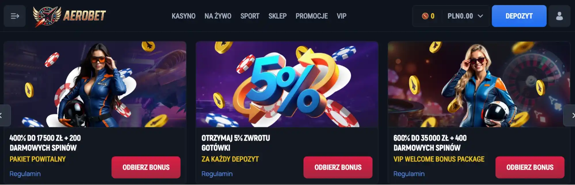 aerobet promocje
