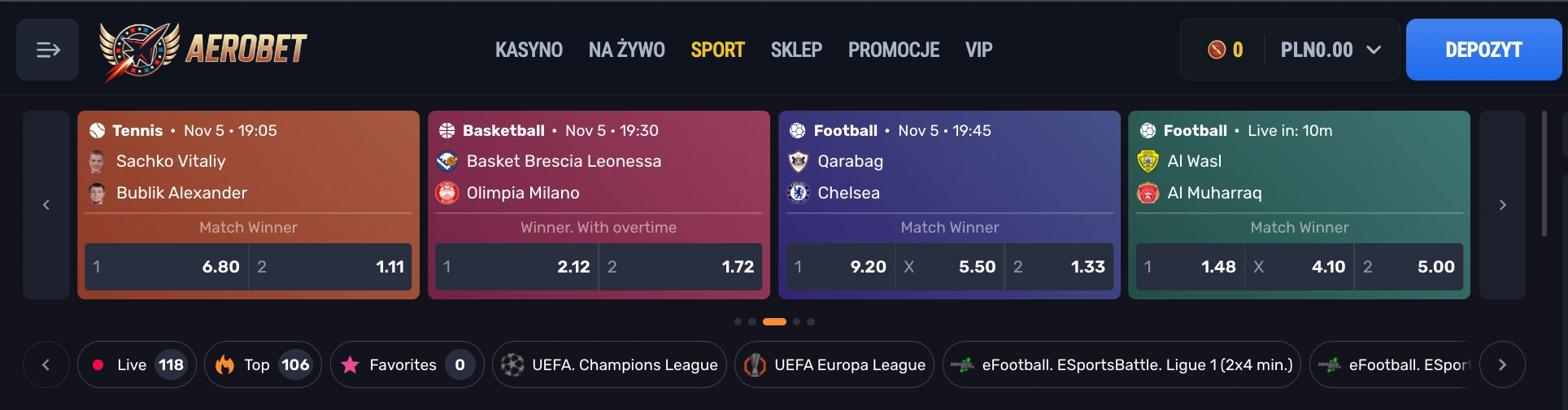 aerobet zaklady sportowe