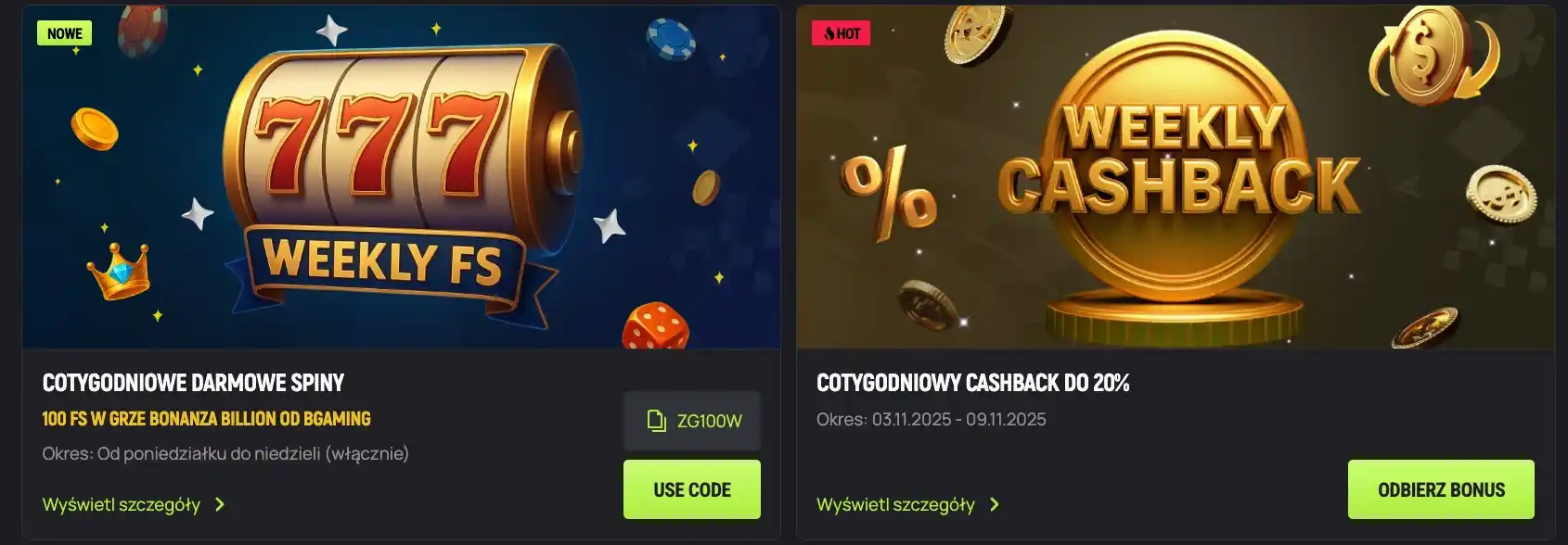 avocasino cotygodniowe free spiny