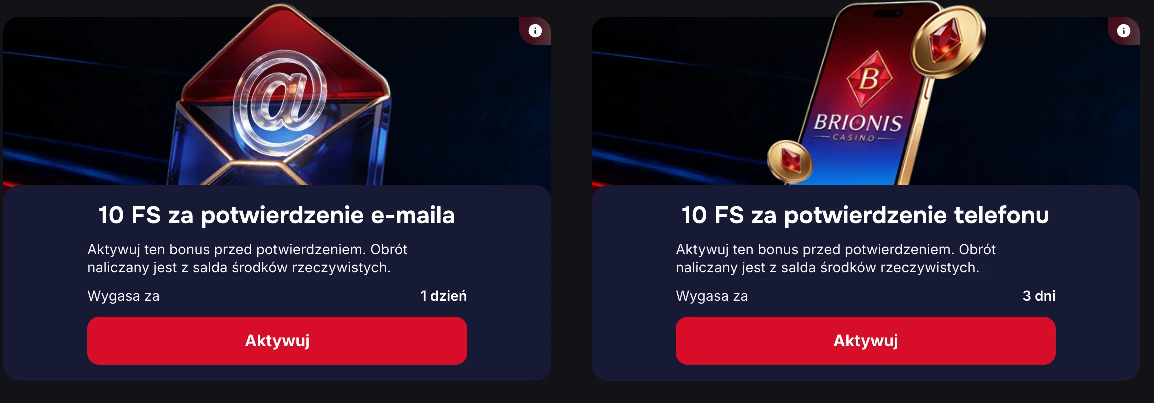 brionis bonus bez deposytu